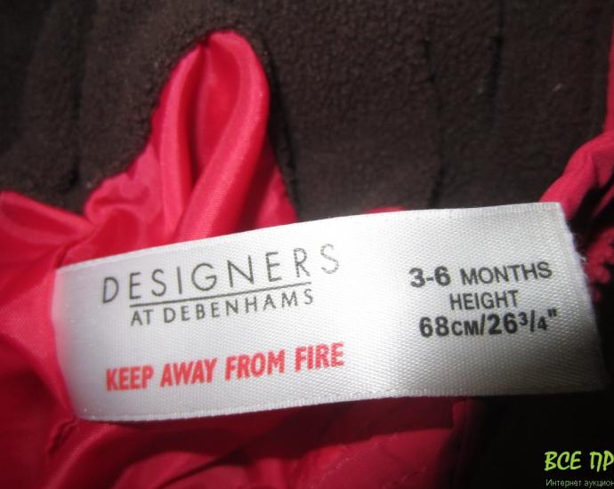 Демисезонный комбинезон 3-6м. 62-68см. Состояние НОВОГО!