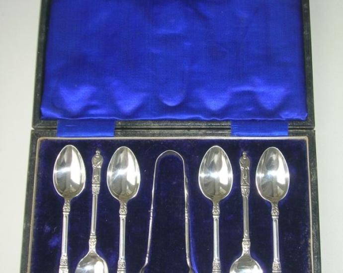Апостольские ложки 1913 год. Серебро 925 п. Англия