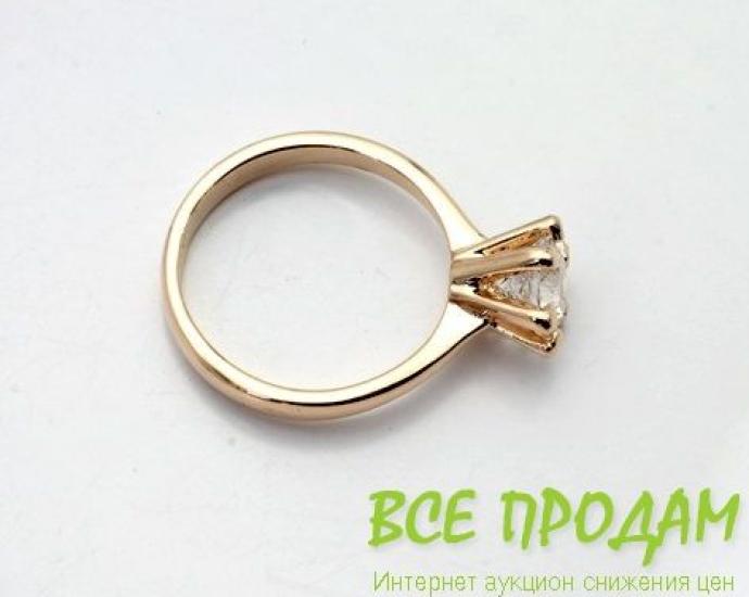Кольцо  позолоченное  -  новое