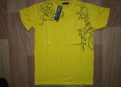 Футболка мужская жёлтая