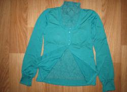 Водолазка - гольф - кофта - блуза женская бирюза