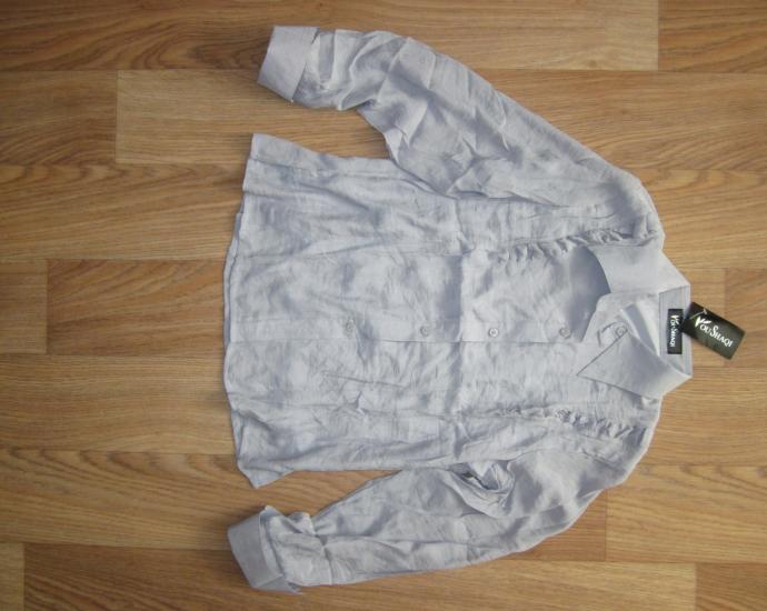 Блуза - рубашка женская серая