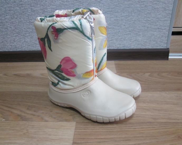 Сапоги - дудики женские Цветы