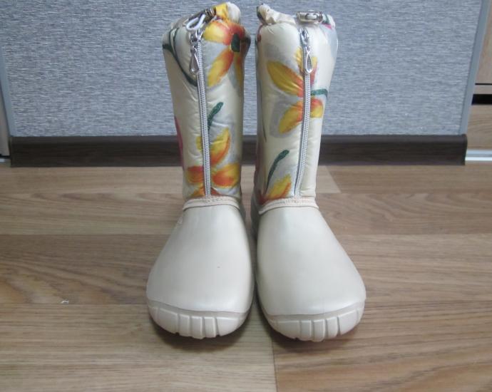 Сапоги - дудики женские Цветы