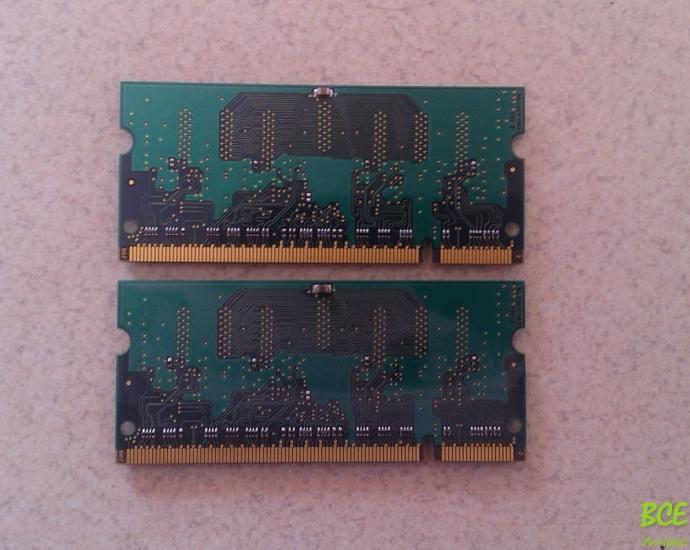 Оперативна пам'ять для ноутбука DDR2 512 мб (256+256)