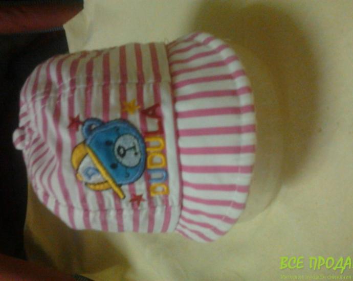 кепочка девчульки 0-6мес
