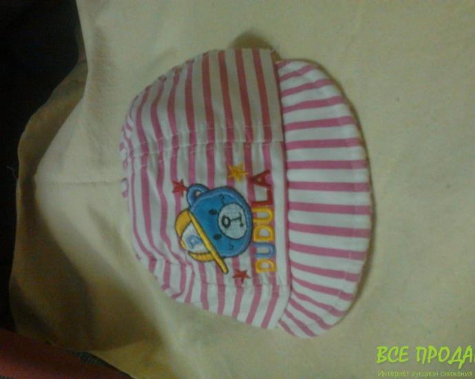 кепочка девчульки 0-6мес