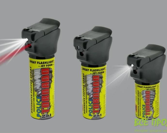 Перцовый аэрозоль ESP TORNADO со светодиодом - SFL-01-50