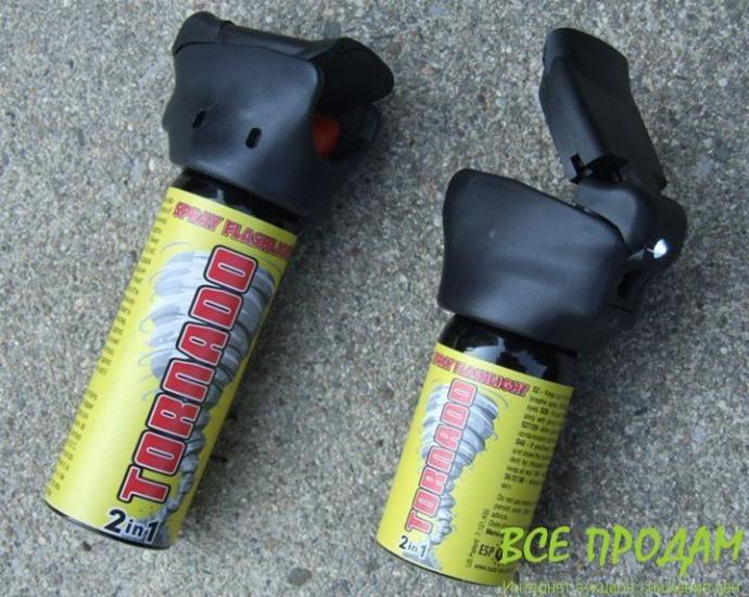 Перцовый аэрозоль ESP TORNADO со светодиодом - SFL-01-50