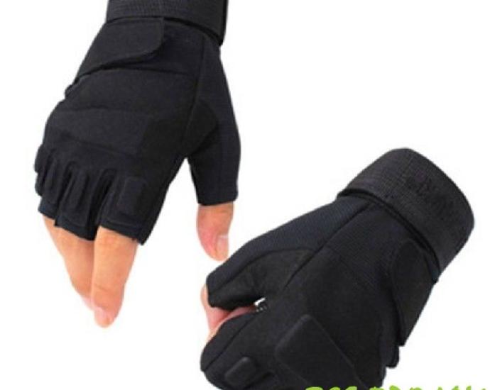 Тактические перчатки BlackHawk (Беспалый). - Black M