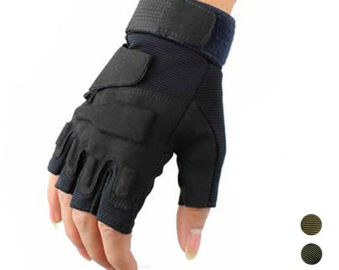 Тактические перчатки BlackHawk (Беспалый). - Black M