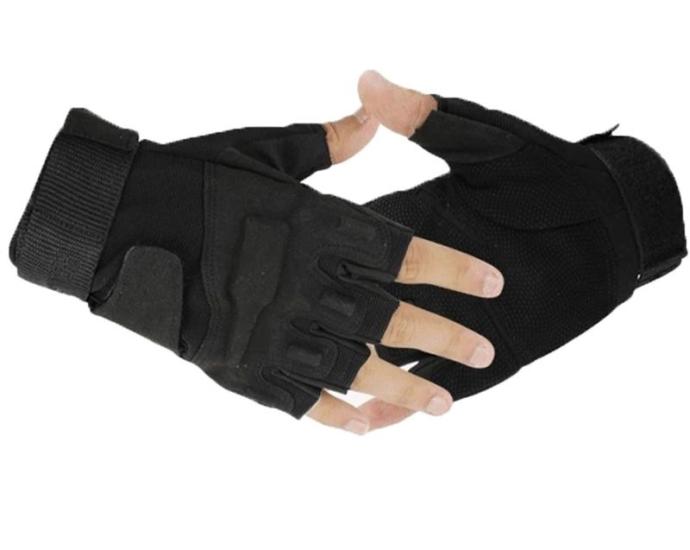 Тактические перчатки BlackHawk (Беспалый). - Black M