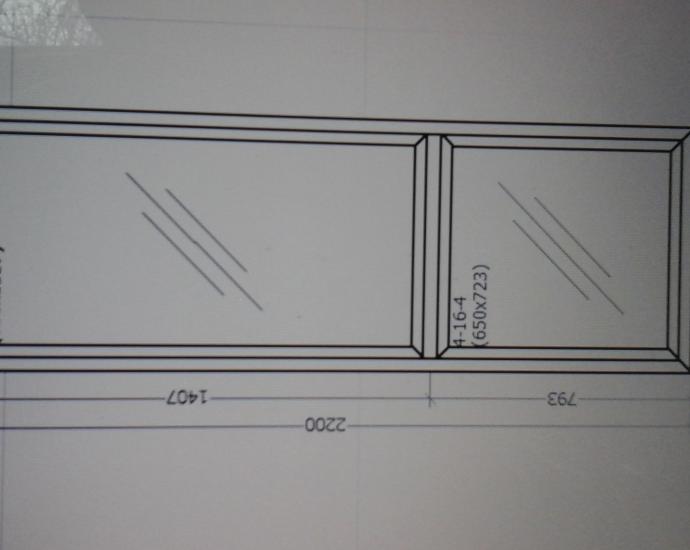 Окно глухое 2шт