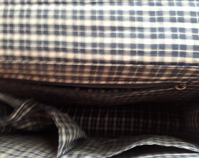 Коричневая сумка на длинной ручке