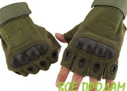 Тактические перчатки Oakley (Беспалый). - Khaki