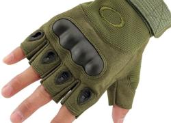 Тактические перчатки Oakley (Беспалый). - Khaki